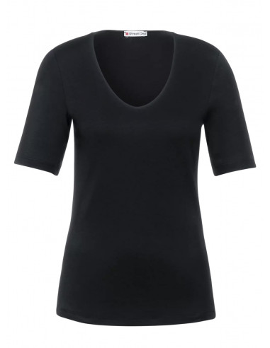 Street One-BASIC Shirt Palmira in Black 