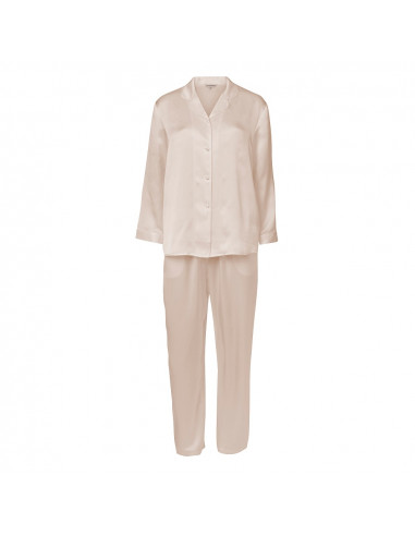Lady Avenue 25-80112 sidenpyjamas basfärgerna
