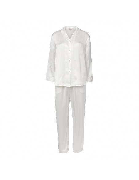 Lady Avenue 25-80112 sidenpyjamas basfärgerna