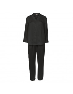 Lady Avenue 25-80112 sidenpyjamas basfärgerna 2