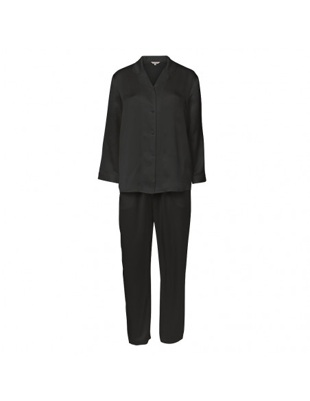Lady Avenue 25-80112 sidenpyjamas basfärgerna