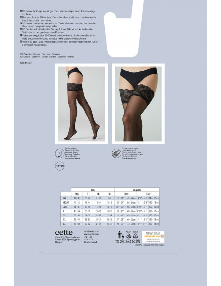 Cette 347-12 Versailles Stay-up S-4XL