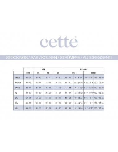 Cette 347-12 Versailles Stay-up S-4XL
