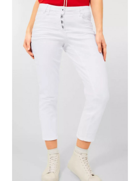 Cecil 374944 Scarlett vita jeans 26"-längd
