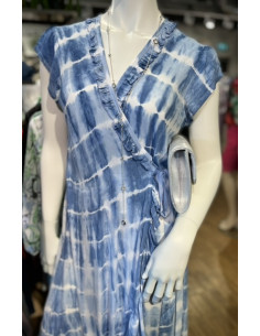 Coconut milk by Stajl 100 Long wrap dress 2