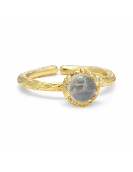 Pure by Nat 48253 Ring m sten 6mm - i två färger!