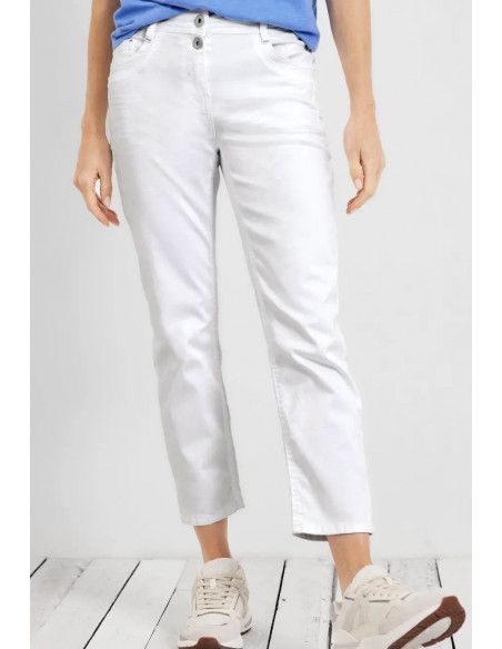 Cecil 376009 Scarlett vita jeans 26"-längd