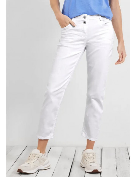 Cecil 376009 Scarlett vita jeans 26"-längd