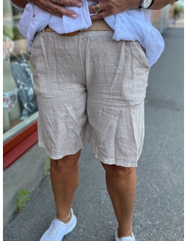 Lucy Moda 603 Linneshorts - i flera färger