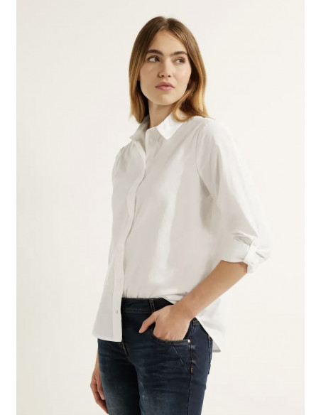 Cecil 344156 Solid cotton blouse - i två färger