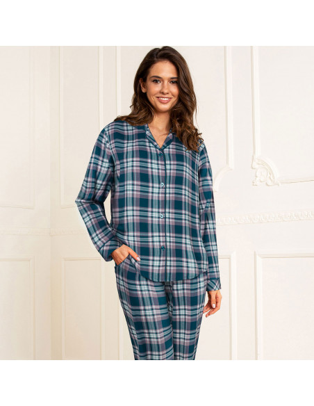 Lady Avenue 83-1287 Pyjamas cotton flanell