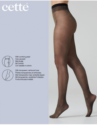 Cette Hollywood 745-10 25 den XL-4XL