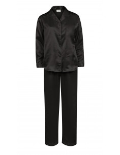 Lady Avenue 48-3010 Satin pyjamas - svart 2