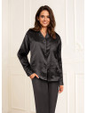 Lady Avenue 48-3010 Satin pyjamas - svart