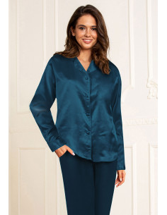 Lady Avenue 48-3010 Satin pyjamas - svart 2