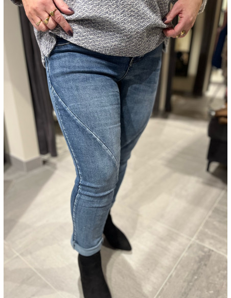 MiAmori Roma Jeans - mid blue i två längder