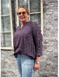 Zoey 232-8844 Janessa blouse - marinblå