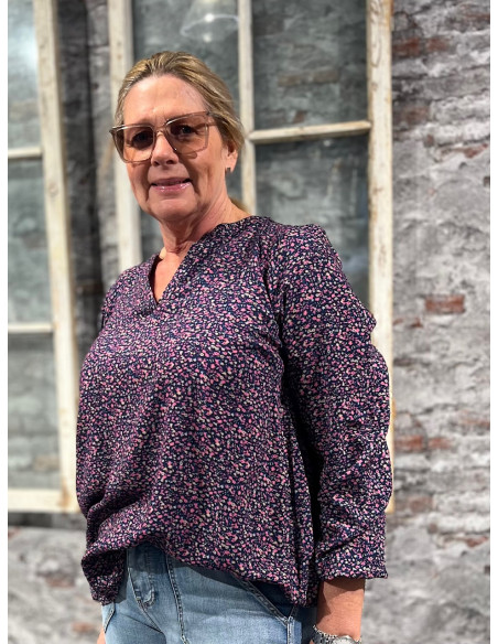 Zoey 232-8844 Janessa blouse - marinblå