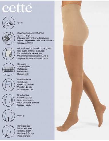 Cette 760-12 Seattle Shape 30den - i två färger