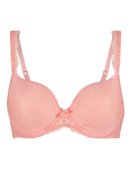 Lingadore 1400-1 Uni-fit t-shirt - coral jacquard