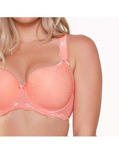 Lingadore 1400-1A Uni-fit plus - coral jacquard