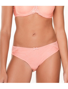 Lingadore 1400B-3 brief - coral jacquard