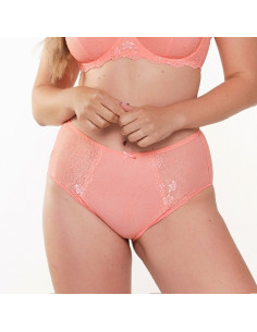 Lingadore 1400B-1 High waist - coral jacquard