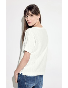 Cecil 321304 Seersucker shirt - i två färger 2