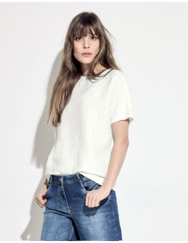 Cecil 321304 Seersucker shirt - i två färger