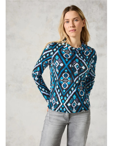 Cecil 322258 Funnel neck shirt