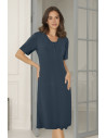 Lady Avenue 51-50521 nattlinne långt S/S bambu - Indigo