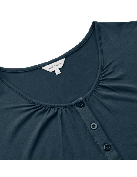 Lady Avenue 51-50521 nattlinne långt S/S bambu - Indigo