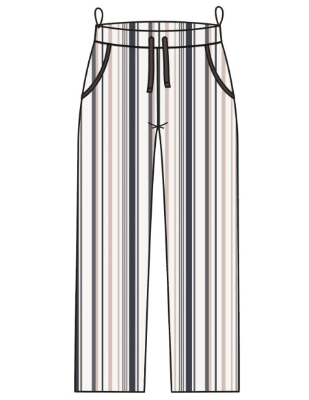 Lady Avenue 84-2088 Bambu flanell byxa