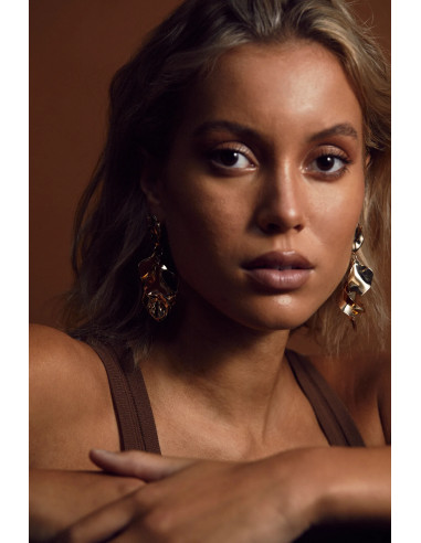 Bow19 Leaf Earrings