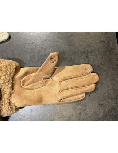 Top design GT254 Handskar teddykant - i två färger