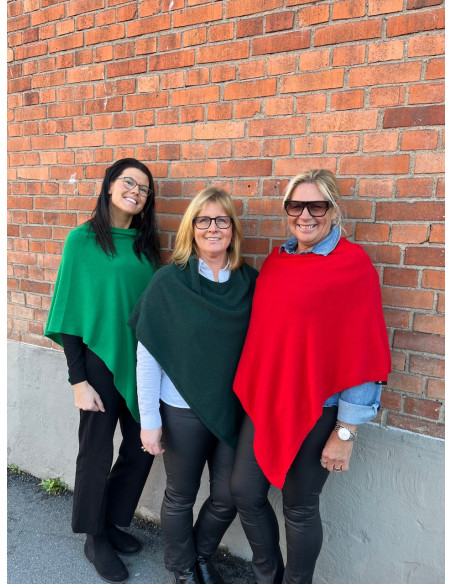 Poncho Cashmere - i flera olika färger