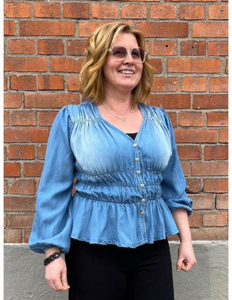 Caramelle F2905 Blus tencel