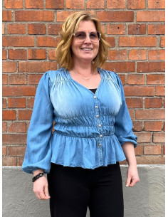 Caramelle F2905 Blus tencel 2