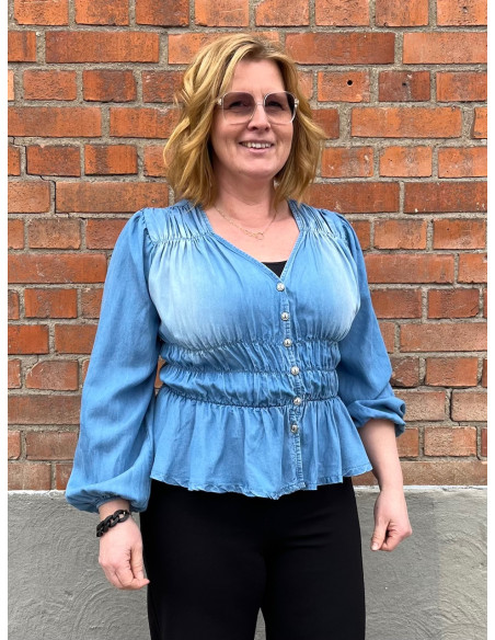 Caramelle F2905 Blus tencel