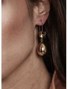 Bud to Rose Drop crystal Earring