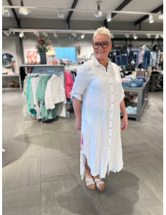 Super Belle 20378 Linneklänning knappar 2