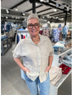 Super Belle 20341 Kort linneskjorta - i flera färger 2