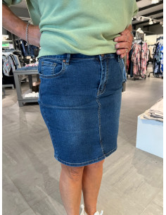 Feeling 6992-1 Jeanskjol kort