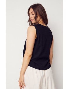 I Say 57638 Pearl v-neck top - i två färger 2