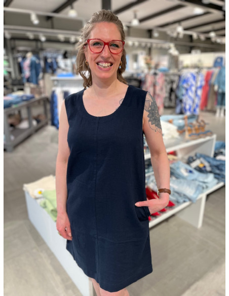 Freequent 125209 LAVA-U-DR Linneklänning - i flera färger