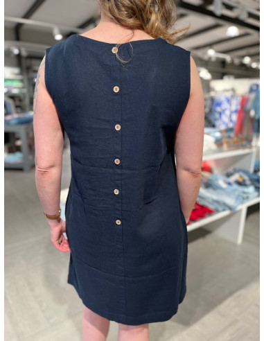 Freequent 125209 LAVA-U-DR Linneklänning - i flera färger