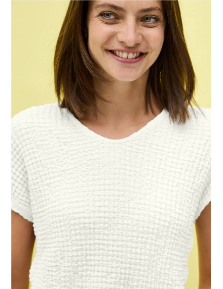 Cecil 323519 Crinkle t-shirt - i två färger