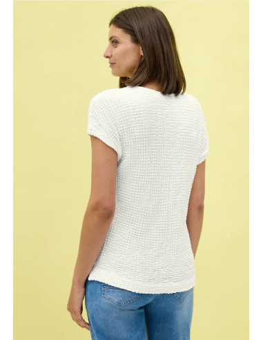 Cecil 323519 Crinkle t-shirt - i två färger