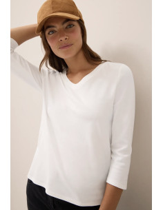 Cecil 323865 V-neck topp - i flera färger