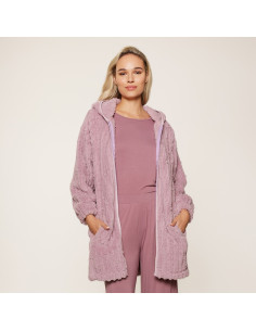 Lingadore 8104 Fluffy wrap - Mauve shadow